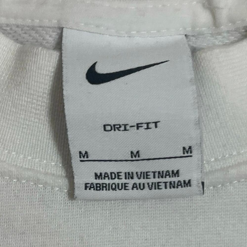 Nike Dri-FIT white Outline Swoosh Crewneck Sweatshirt M - Picture 3 of 6